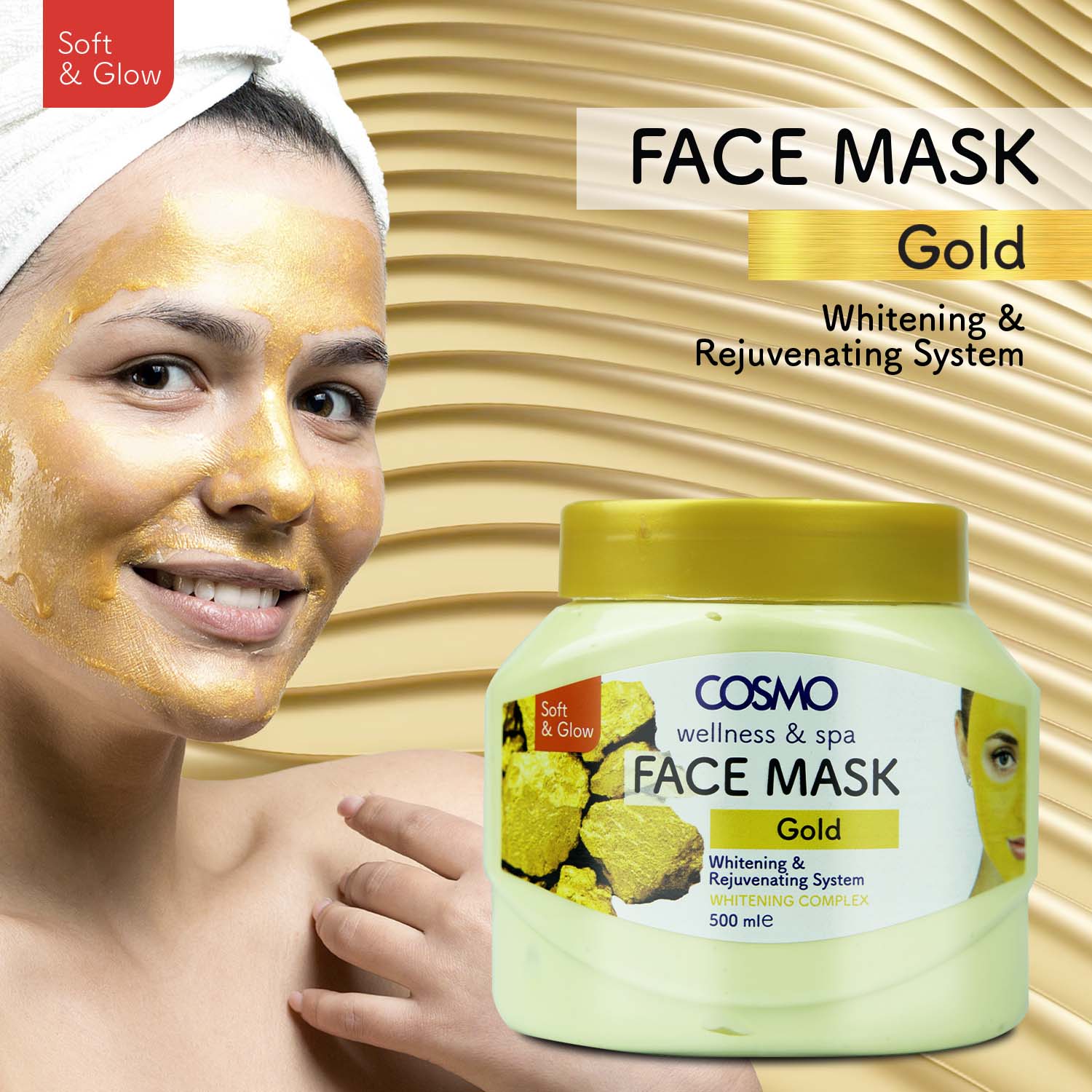 Gold Face Mask